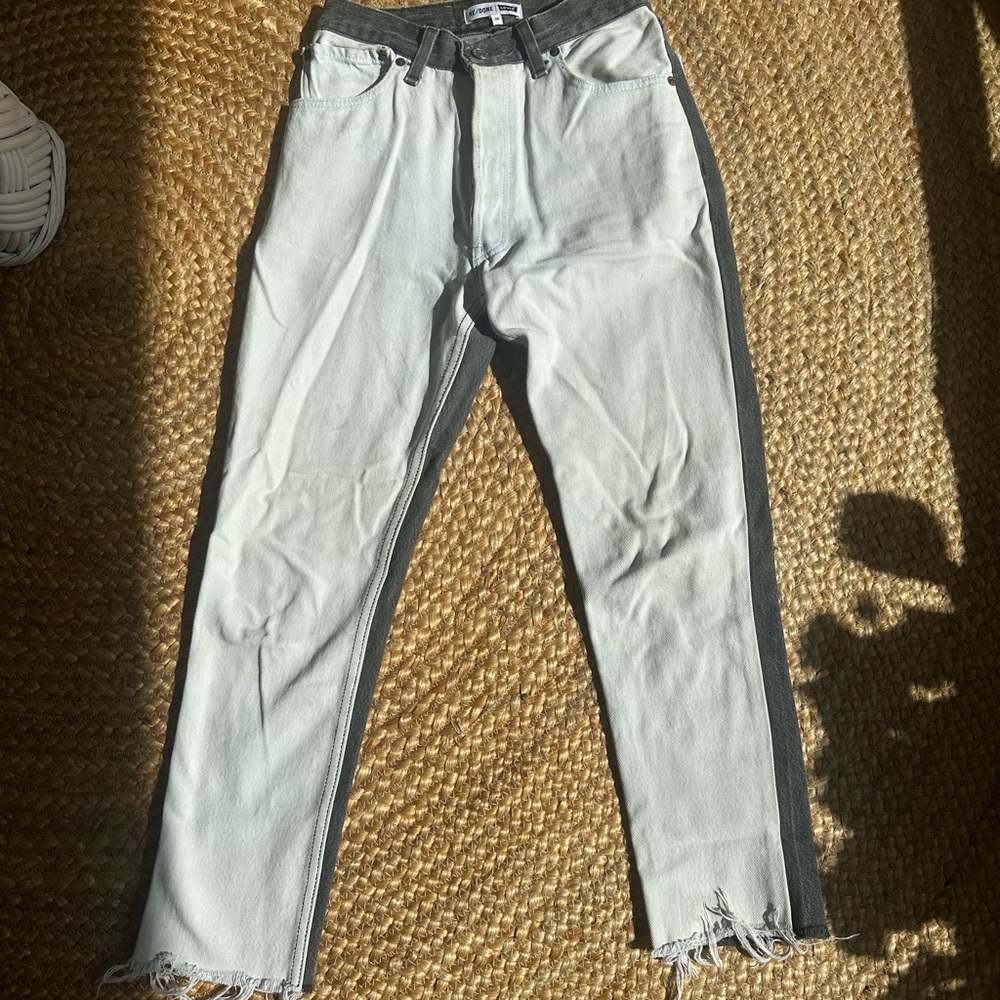 Women’s Two-Tone Grey Jeans